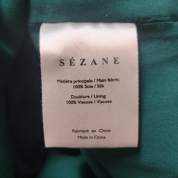 ✨ US2 Sézane Odile Green Mini Silk Dress - Worn Once (EU 34) - Picture 13 of 15